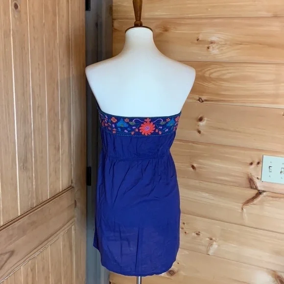 I Love H81 strapless top with floral embroidery Size Small - Picture 3 of 9